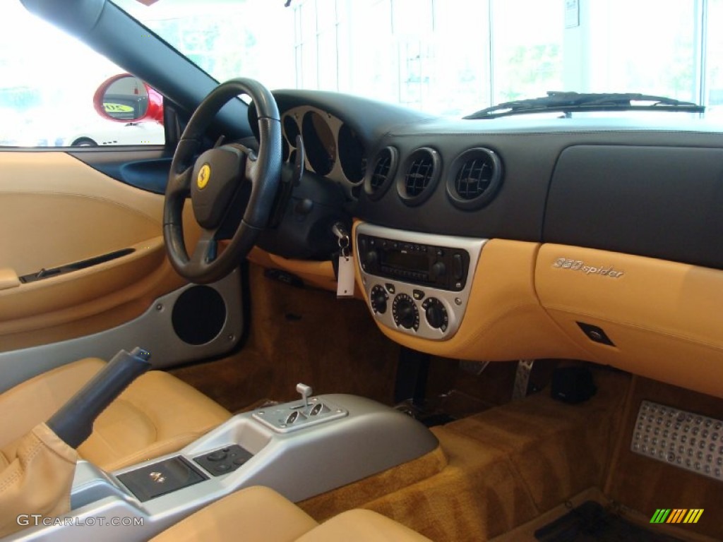2001 Ferrari 360 Spider Beige Dashboard Photo #50287692