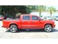 2002 Flame Red Dodge Dakota SLT Quad Cab  photo #2