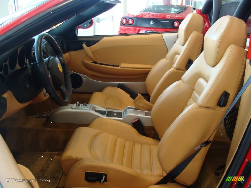 Beige Interior 2001 Ferrari 360 Spider Photo #50287740