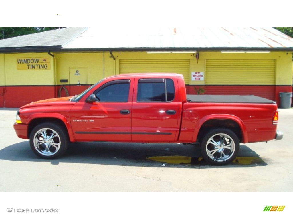 2002 Dodge Dakota SLT Quad Cab Custom Wheels Photo #50287797
