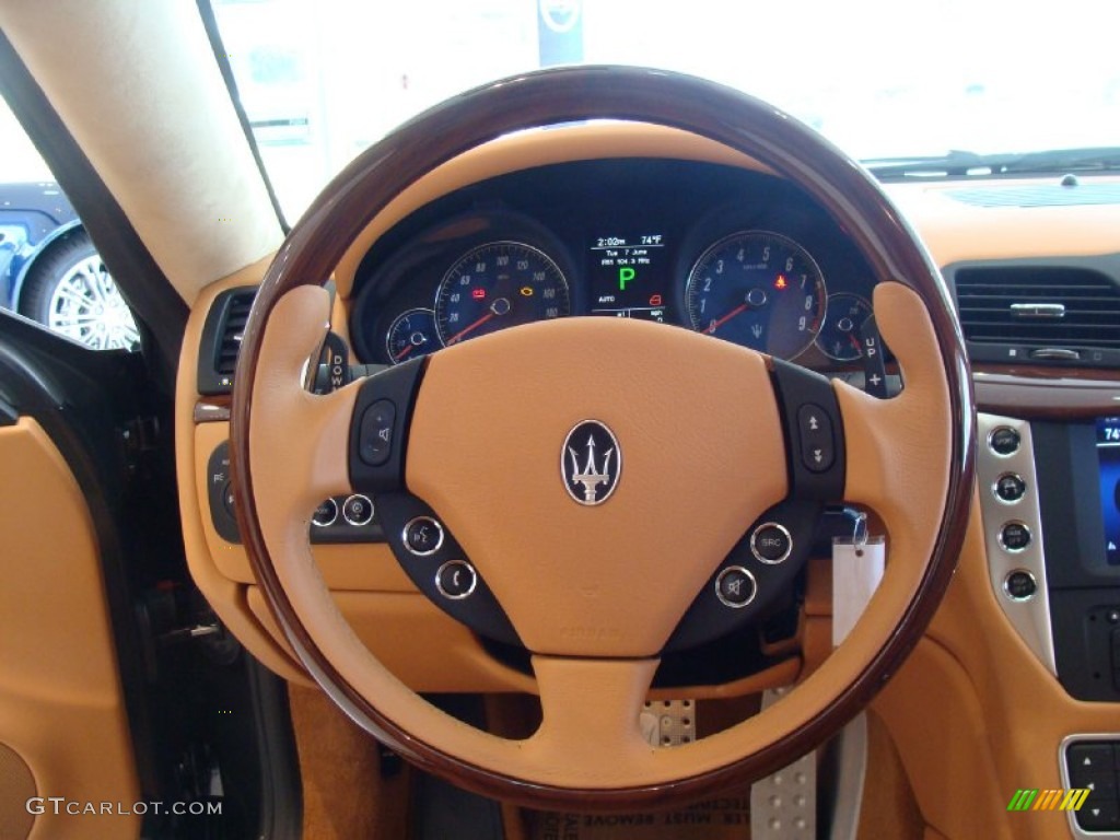 2011 Maserati GranTurismo S Cuoio Steering Wheel Photo #50288307