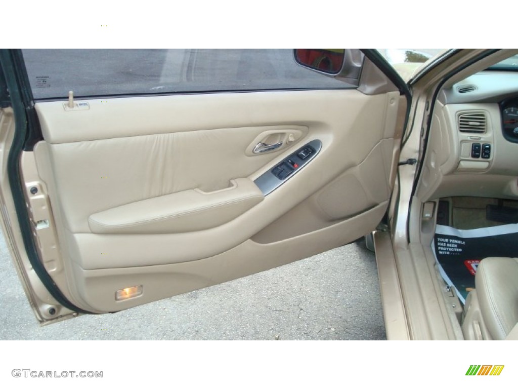 2002 Accord EX V6 Coupe - Naples Gold Metallic / Ivory photo #9