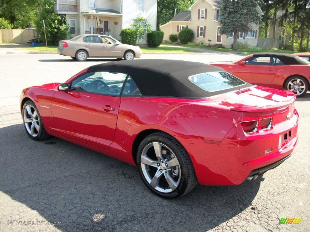 2011 Camaro LT/RS Convertible - Victory Red / Black photo #9