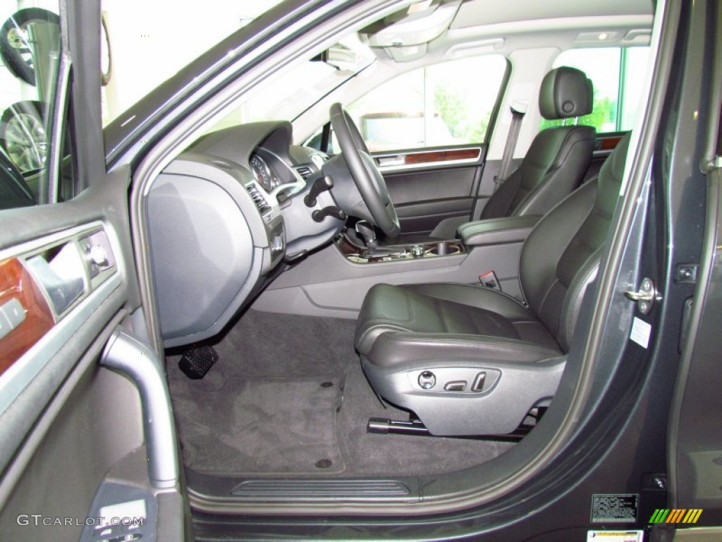 Black Anthracite Interior 2011 Volkswagen Touareg TDI Sport 4XMotion Photo #50289480