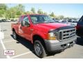 2005 Red Clearcoat Ford F250 Super Duty XL SuperCab 4x4  photo #1