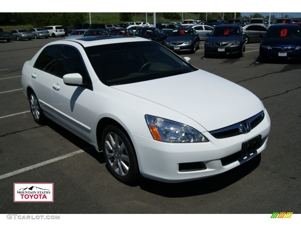 2006 White honda accord ex-l