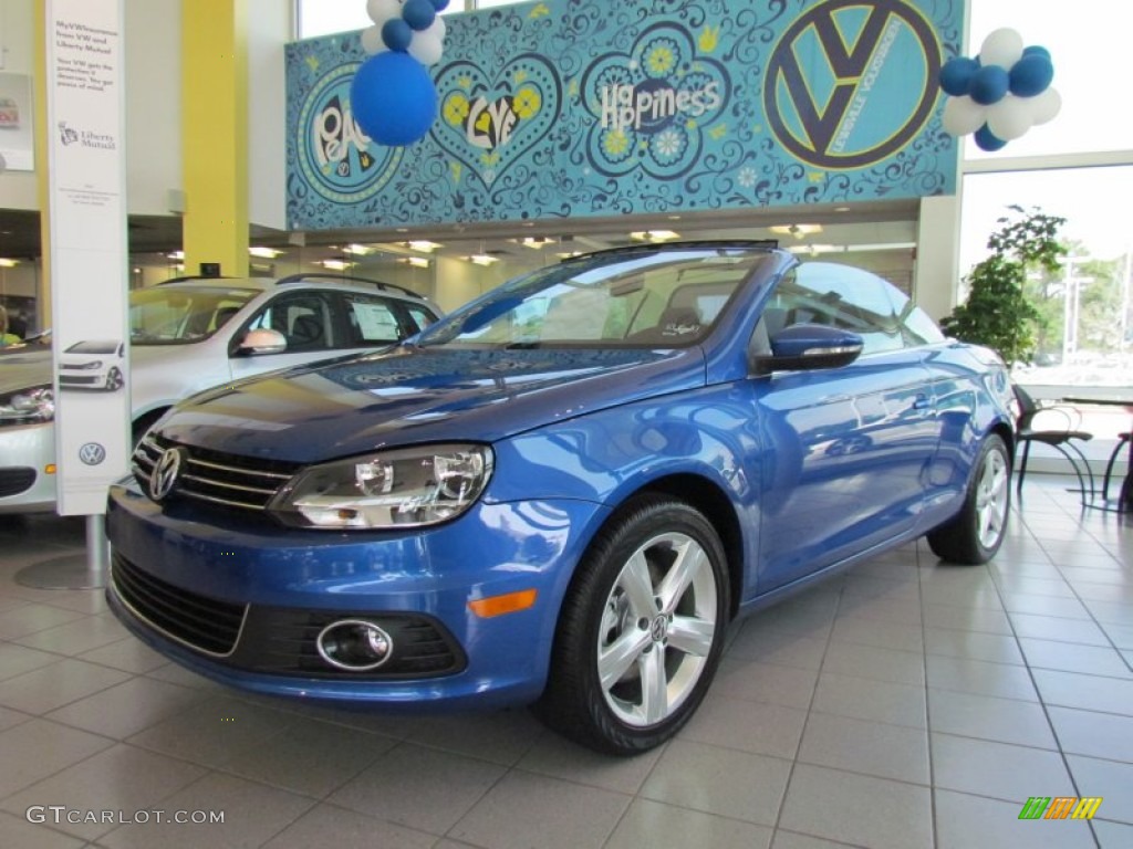 Rising Blue Metallic 2012 Volkswagen Eos Lux Exterior Photo #50290443