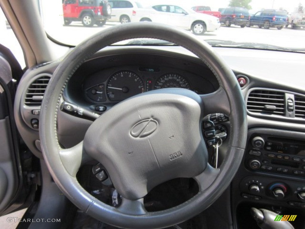 2003 Oldsmobile Alero GL Sedan Pewter Steering Wheel Photo #50290572