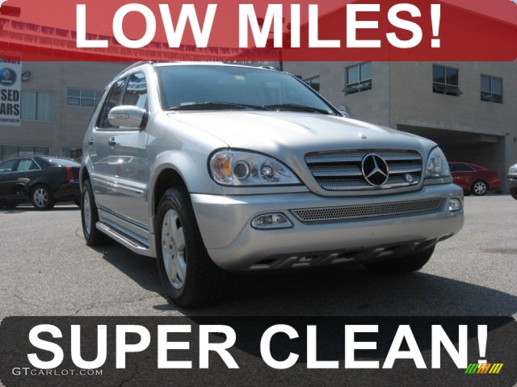 2005 ML 350 4Matic - Brilliant Silver Metallic / Ash photo #1
