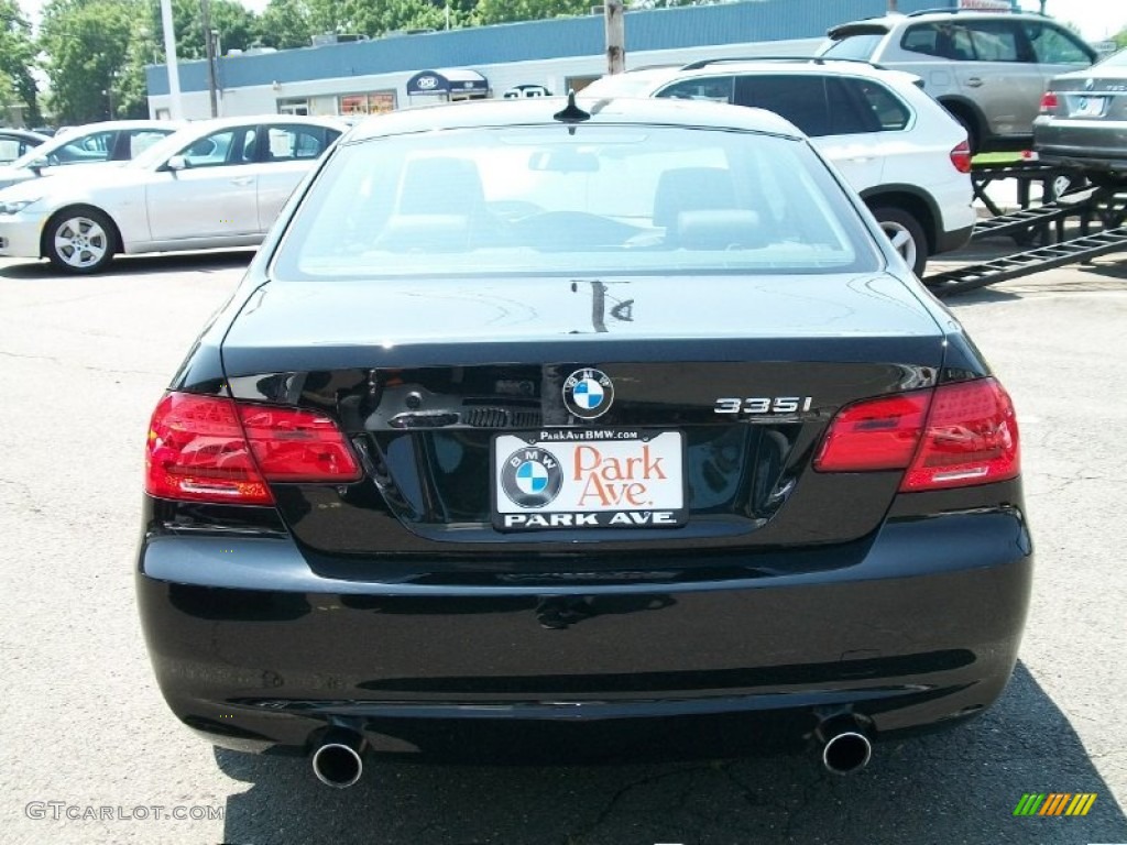 2011 3 Series 335i xDrive Coupe - Jet Black / Black photo #6