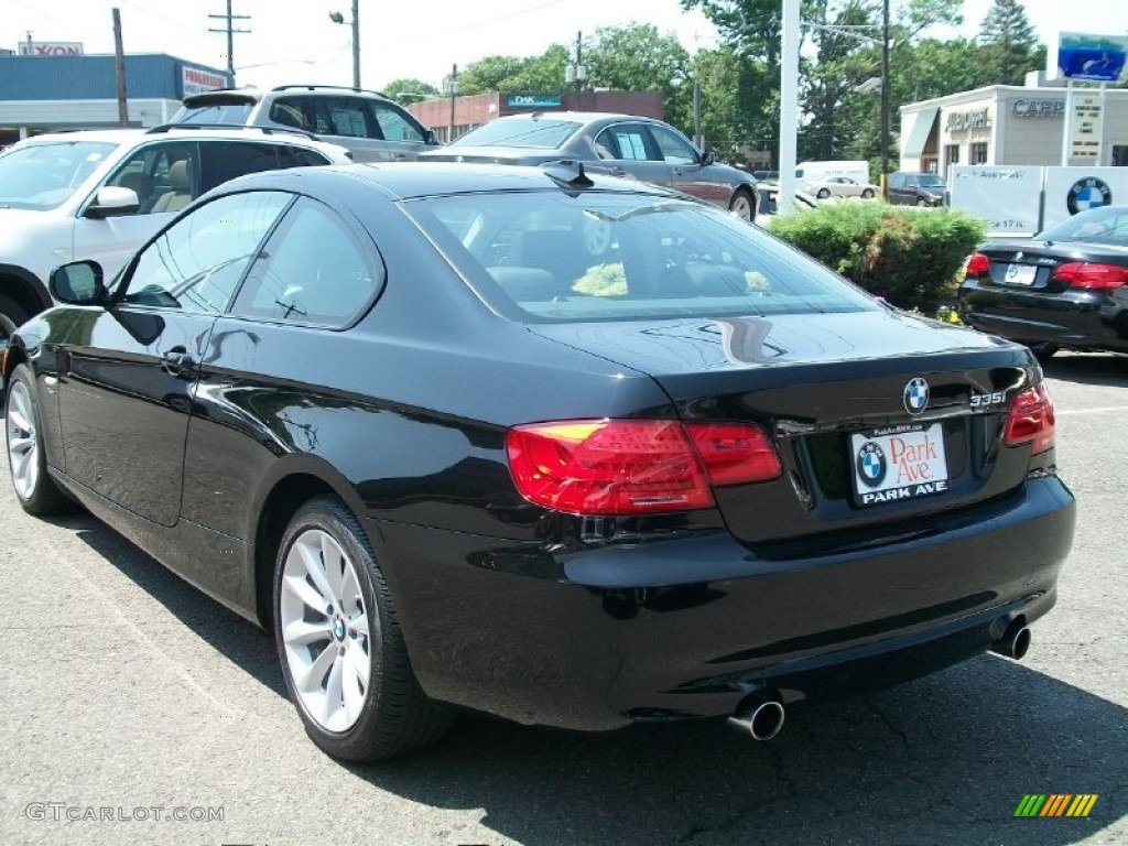 2011 3 Series 335i xDrive Coupe - Jet Black / Black photo #7