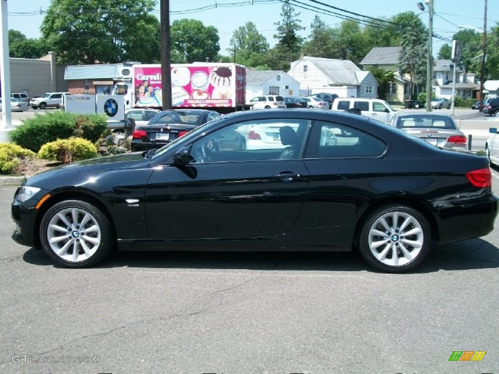 2011 3 Series 335i xDrive Coupe - Jet Black / Black photo #8