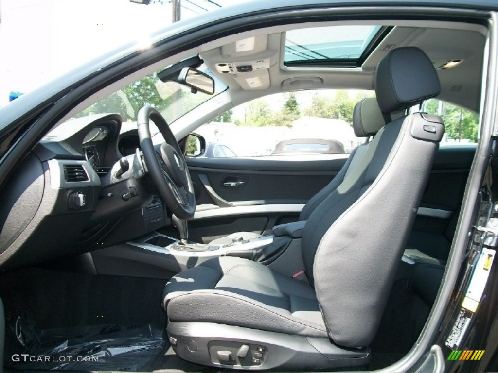 2011 3 Series 335i xDrive Coupe - Jet Black / Black photo #11
