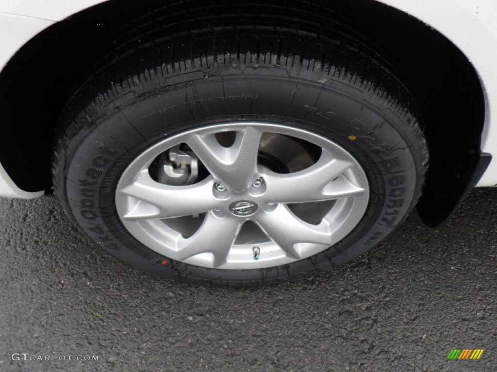 2011 Rogue SV AWD - Pearl White / Black photo #12