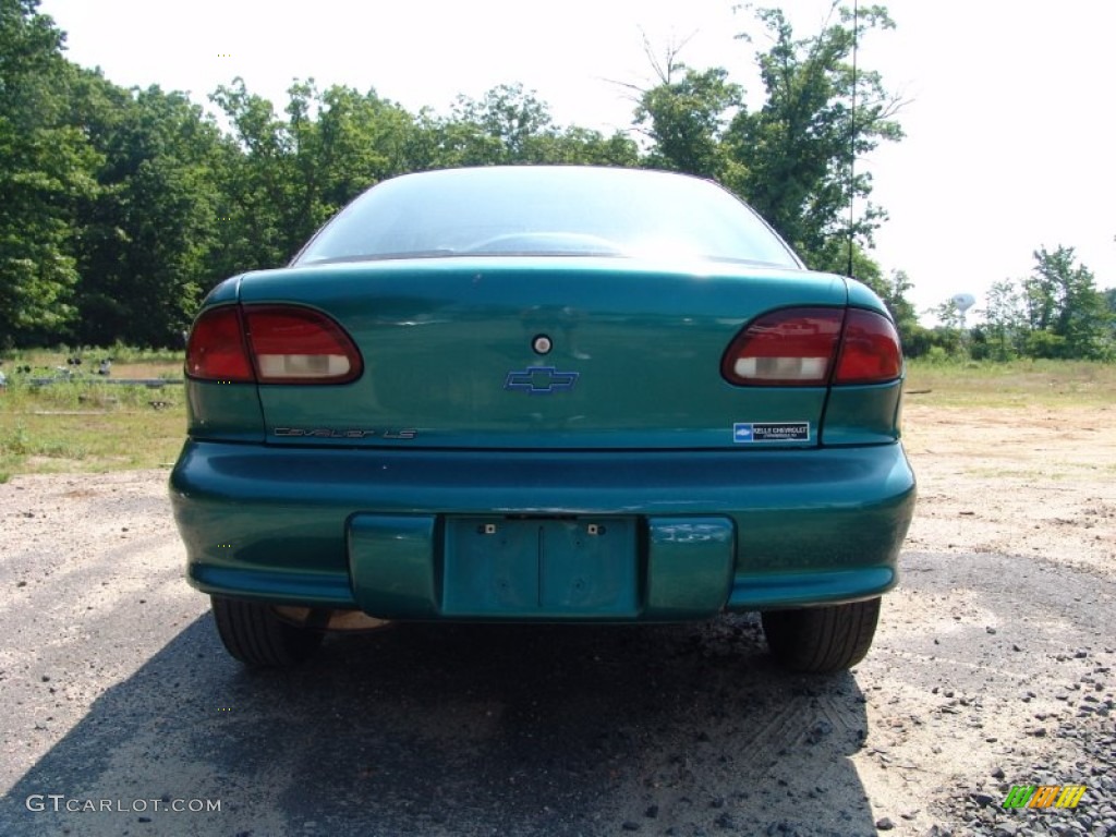 1999 Cavalier LS Sedan - Medium Green Metallic / Neutral photo #6