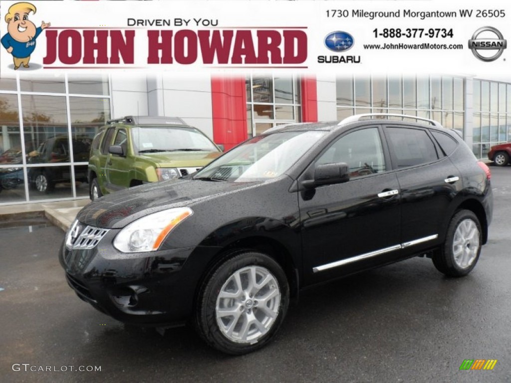 2011 Rogue SL AWD - Wicked Black / Black photo #1