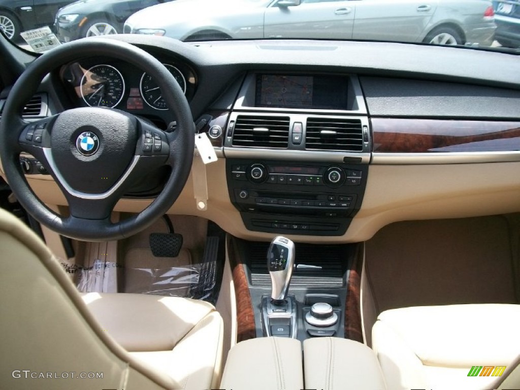 2007 BMW X5 4.8i Sand Beige Dashboard Photo #50292294