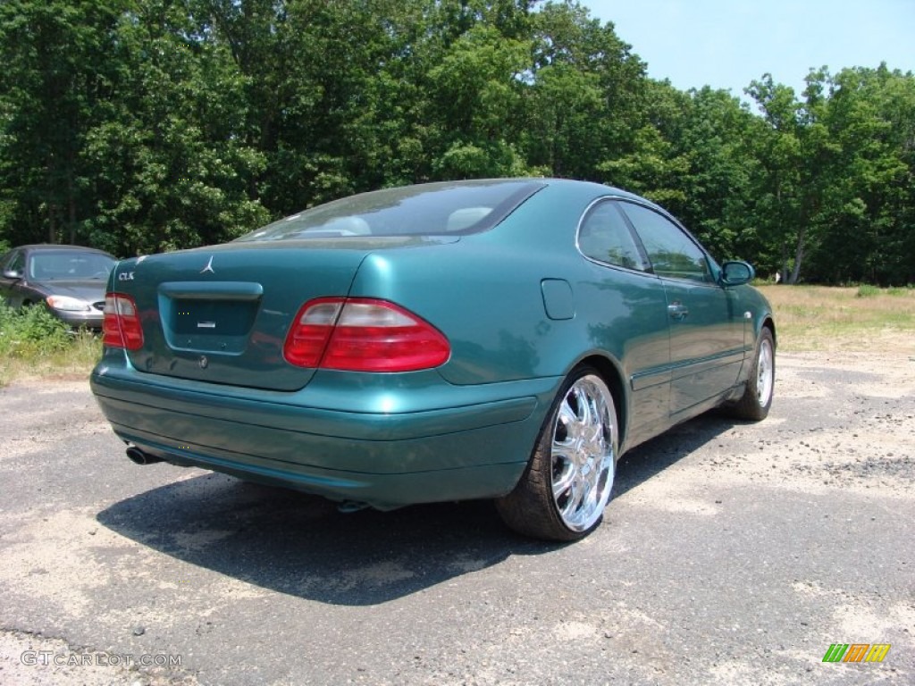 1998 CLK 320 Coupe - Mineral Green Metallic / Ash Grey photo #5