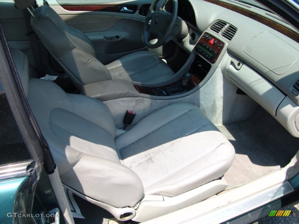 1998 CLK 320 Coupe - Mineral Green Metallic / Ash Grey photo #12