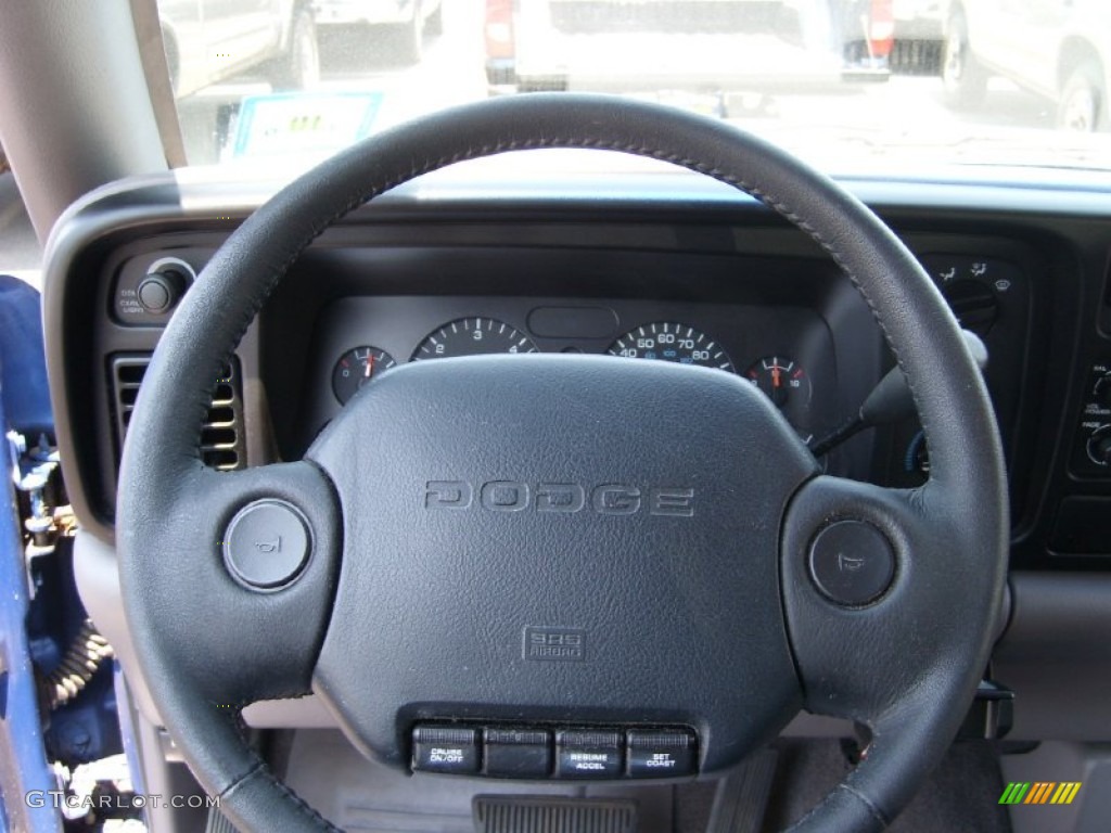 1996 Dodge Ram 1500 SLT Extended Cab Gray Steering Wheel Photo #50292660
