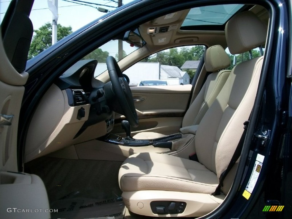 2008 3 Series 328xi Sedan - Monaco Blue Metallic / Beige photo #11