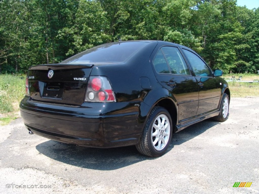 2001 Jetta GLS Sedan - Black / Beige photo #5