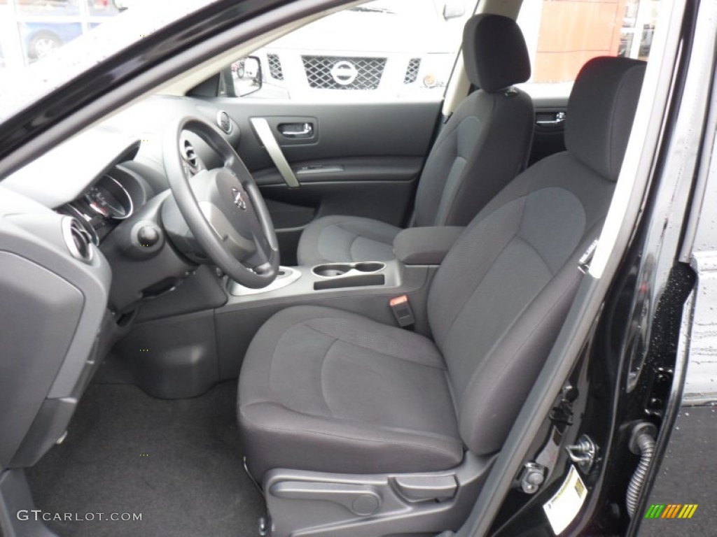 2011 Rogue S AWD - Wicked Black / Black photo #3