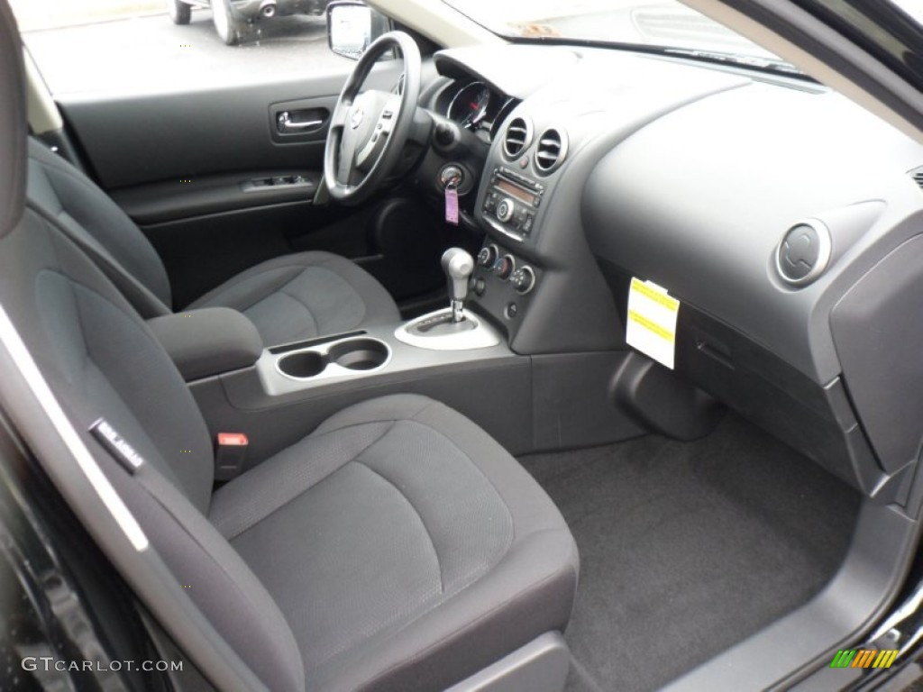 2011 Rogue S AWD - Wicked Black / Black photo #6