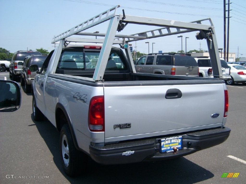 2002 F150 XL Regular Cab 4x4 - Silver Metallic / Medium Graphite photo #6