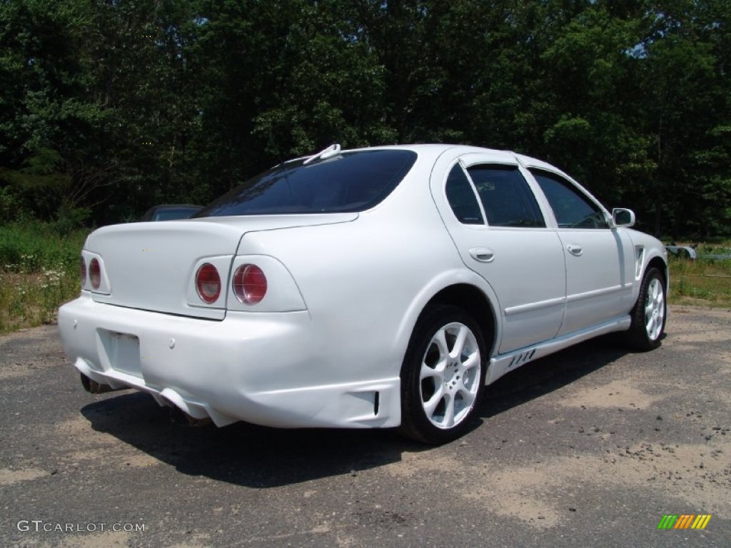 1998 Maxima GXE - Arctic White Pearl Metallic / Beige photo #5
