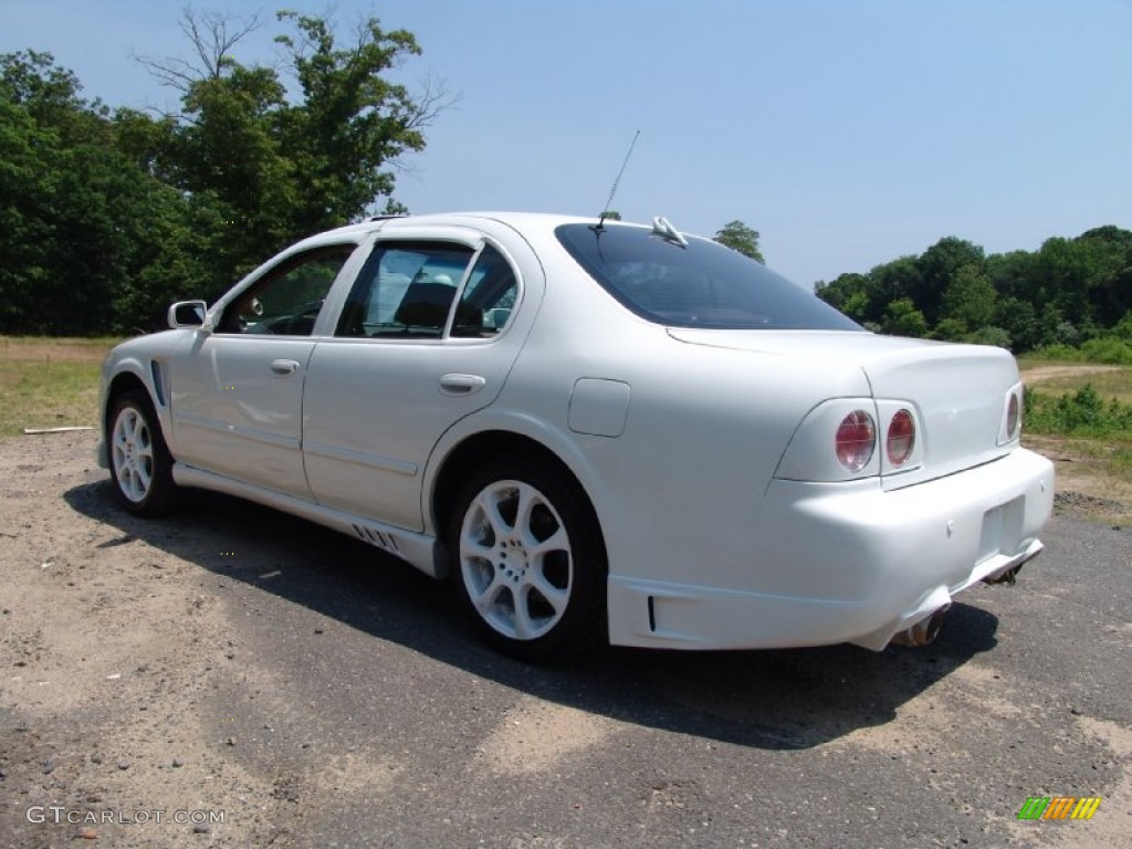 1998 Maxima GXE - Arctic White Pearl Metallic / Beige photo #7