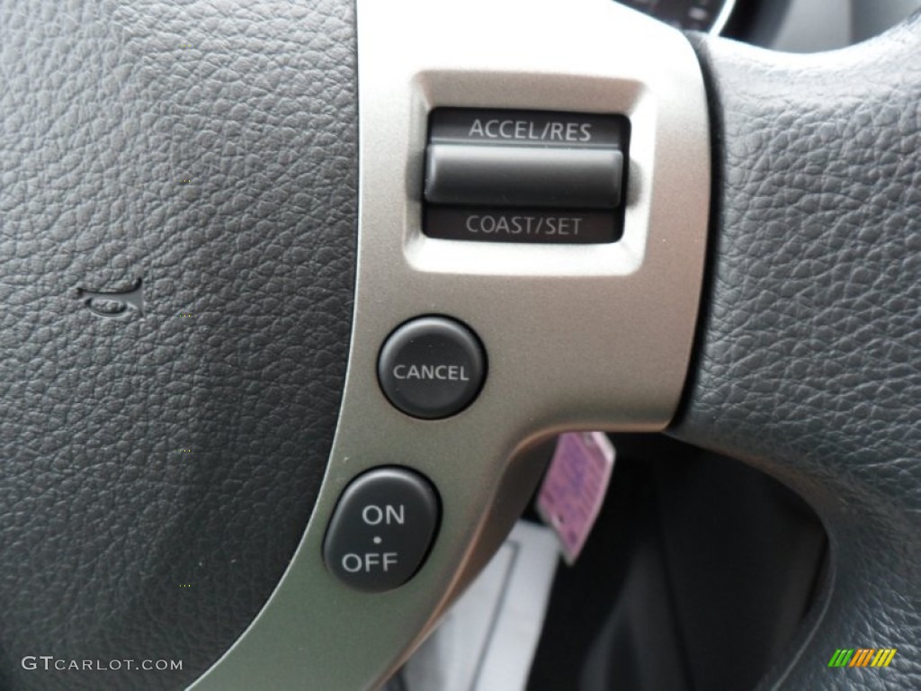 2011 Rogue S AWD - Wicked Black / Black photo #18
