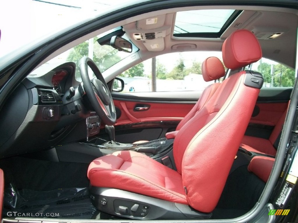 Coral Red/Black Dakota Leather Interior 2010 BMW 3 Series 335i xDrive Coupe Photo #50293278