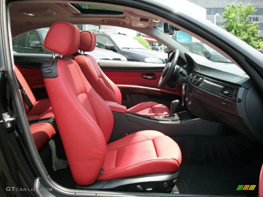 Coral Red/Black Dakota Leather Interior 2010 BMW 3 Series 335i xDrive Coupe Photo #50293497