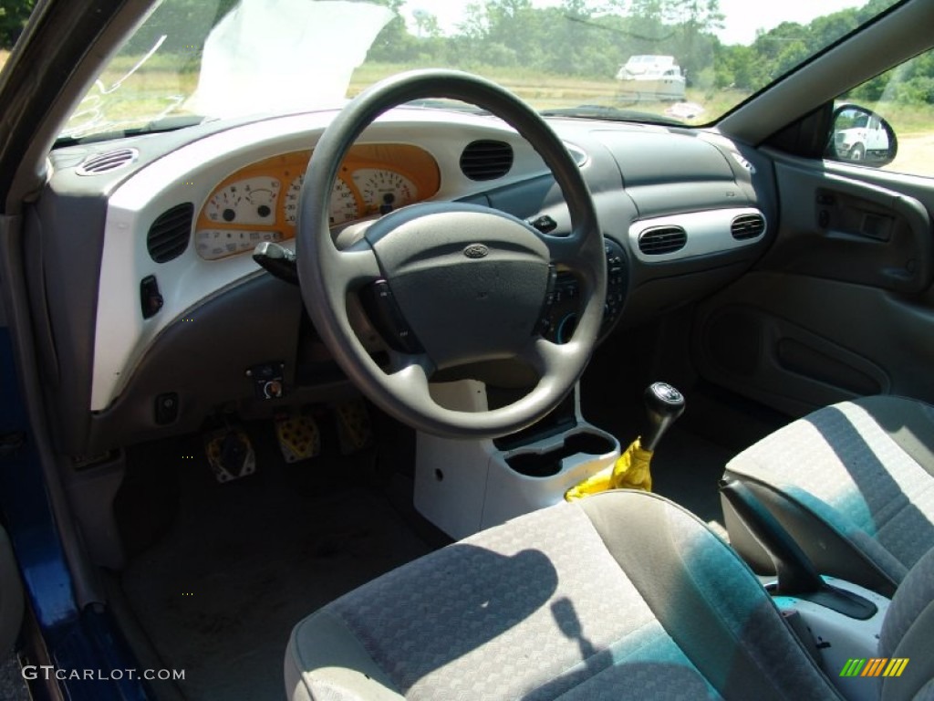 1998 Escort ZX2 Coupe - Atlantic Blue Metallic / Gray photo #12
