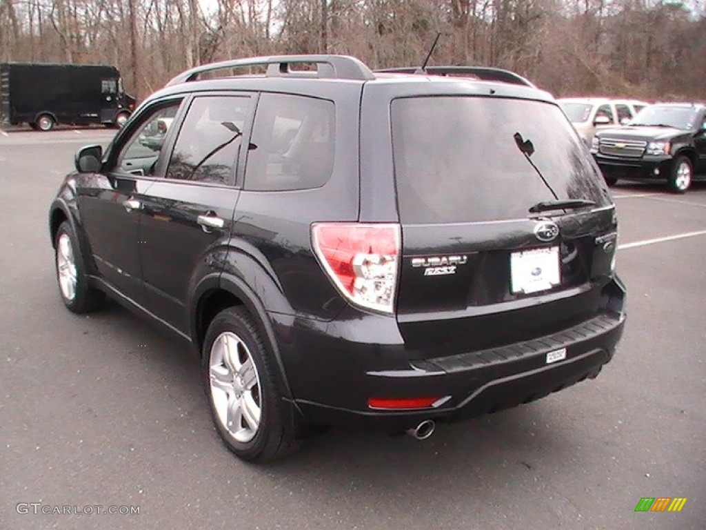 2009 Forester 2.5 X Limited - Obsidian Black Pearl / Platinum photo #6