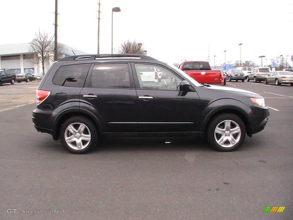 2009 Forester 2.5 X Limited - Obsidian Black Pearl / Platinum photo #7