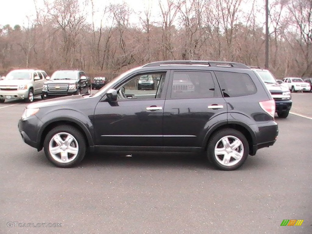 2009 Forester 2.5 X Limited - Obsidian Black Pearl / Platinum photo #9