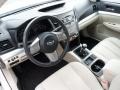 Warm Ivory 2010 Subaru Legacy 2.5 GT Premium Sedan Interior Color