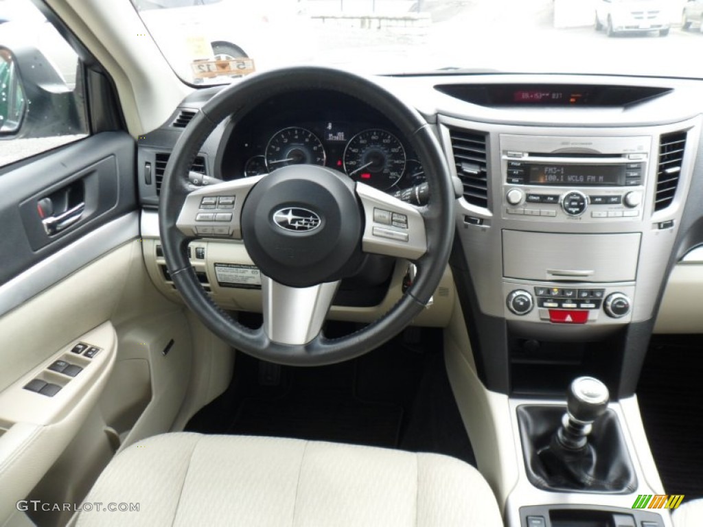 2010 Subaru Legacy 2.5 GT Premium Sedan Warm Ivory Dashboard Photo #50295204