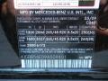 040: Black 2009 Mercedes-Benz ML 350 Color Code