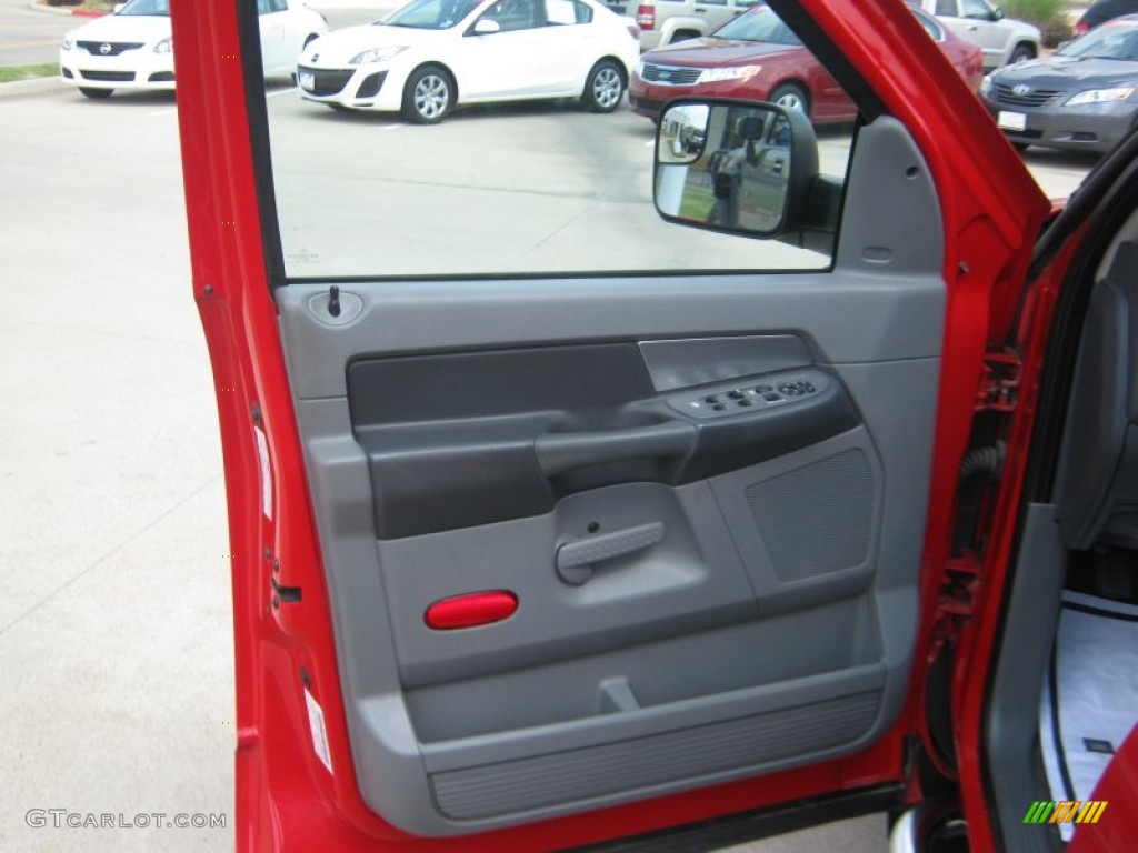 2007 Ram 3500 Lone Star Quad Cab Dually - Flame Red / Medium Slate Gray photo #16