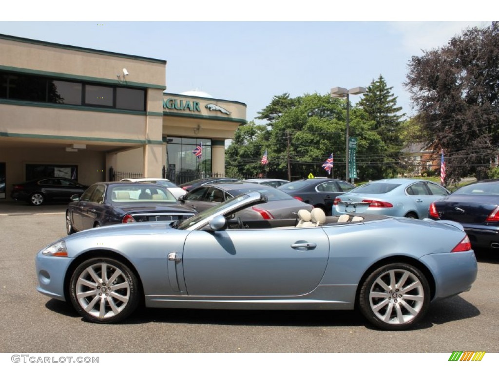 Frost Blue Metallic 2008 Jaguar XK XK8 Convertible Exterior Photo #50296069