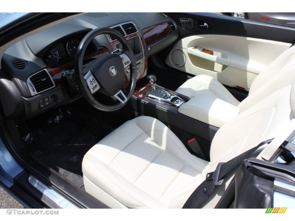 2008 XK XK8 Convertible - Frost Blue Metallic / Ivory/Slate photo #18