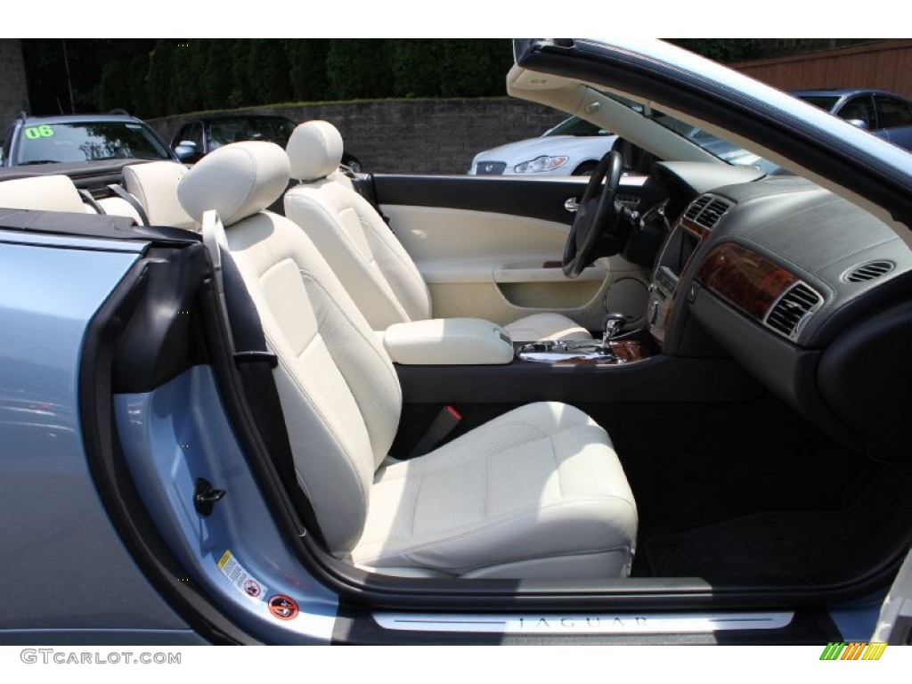 Ivory/Slate Interior 2008 Jaguar XK XK8 Convertible Photo #50296386