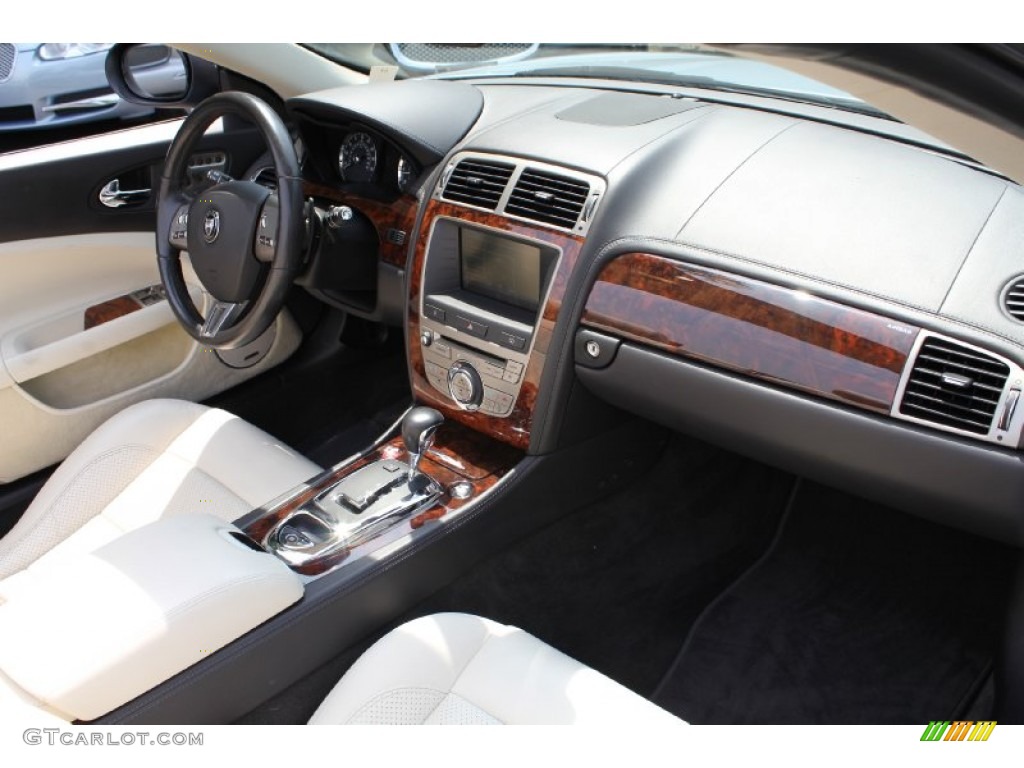2008 Jaguar XK XK8 Convertible Ivory/Slate Dashboard Photo #50296401