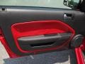 Red/Dark Charcoal 2006 Ford Mustang GT Premium Coupe Door Panel