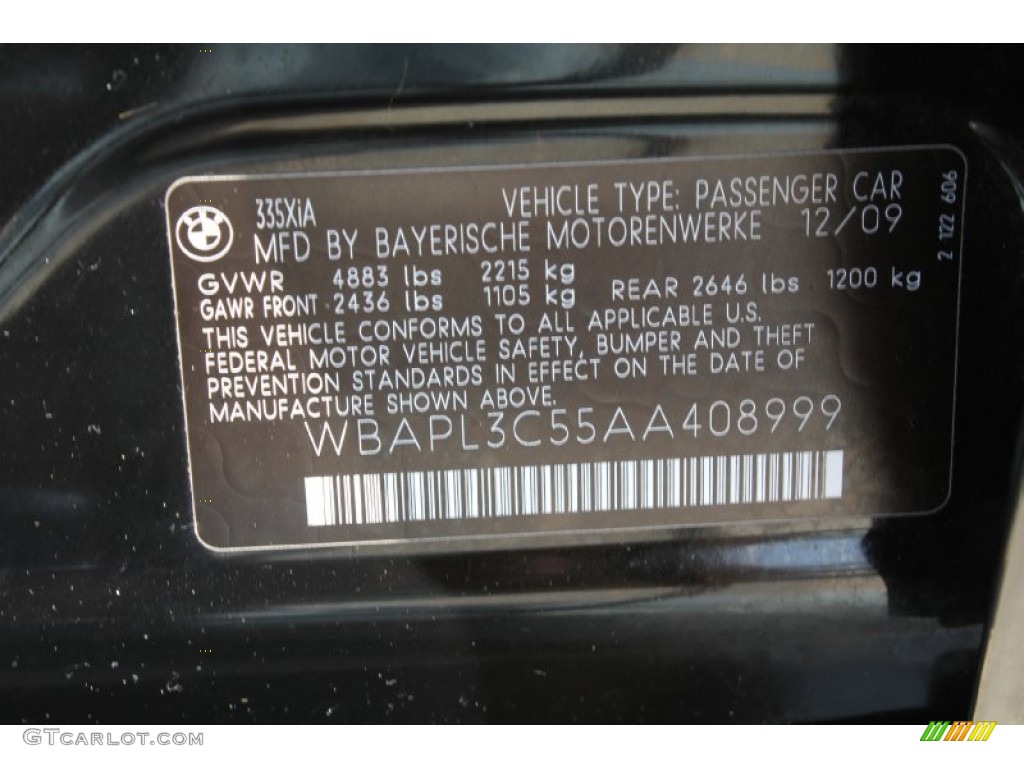2010 3 Series 335i xDrive Sedan - Jet Black / Oyster/Black Dakota Leather photo #19