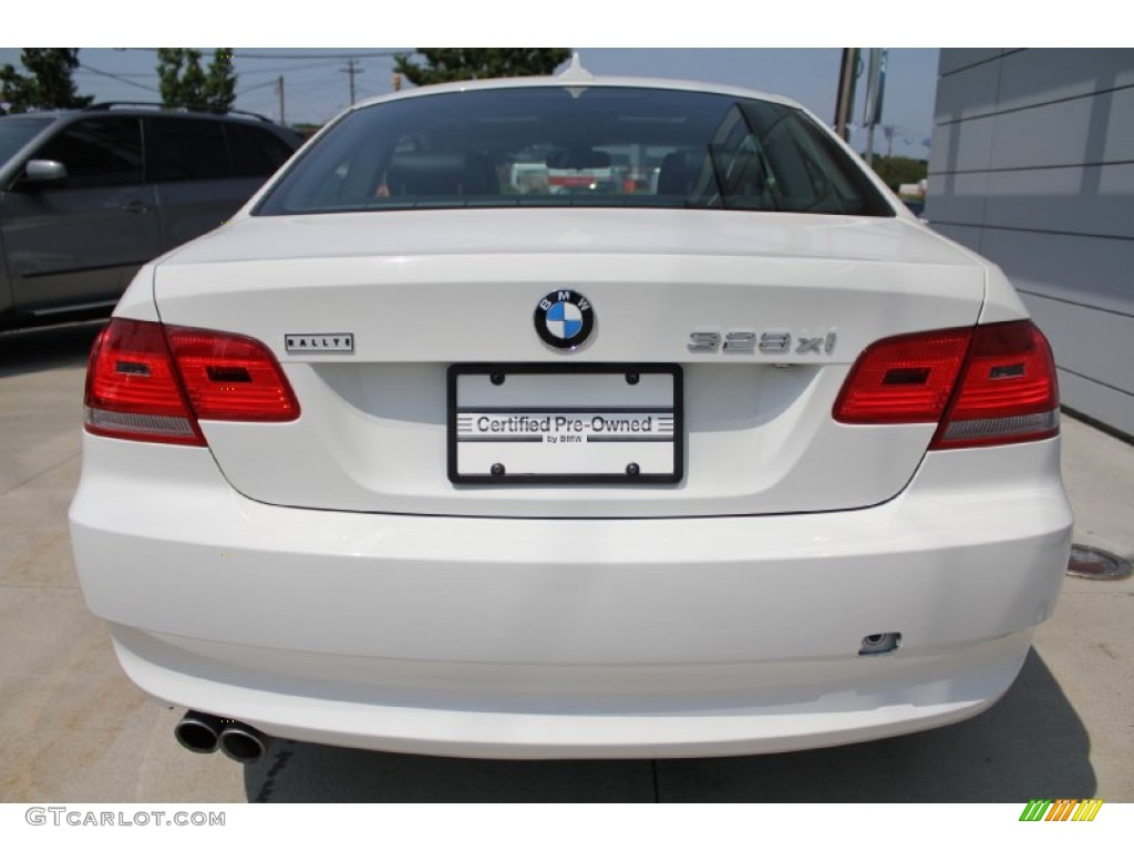 2008 3 Series 328xi Coupe - Alpine White / Black photo #5