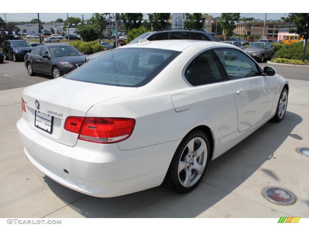 2008 3 Series 328xi Coupe - Alpine White / Black photo #6